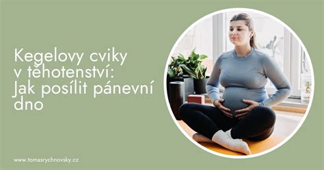 žena provádějící Kegelovy cviky v těhotenství
