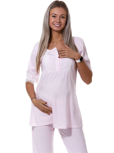 elegantní set těhotenské košilky a županu Moniel
