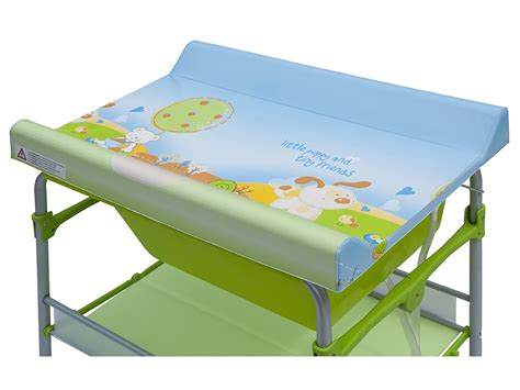 Detailní záběr na skládací přebalovací pult s vaničkou Scarlett FLORIDA