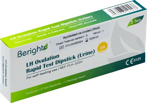 Ovulační test detekující zvýšení LH v moči