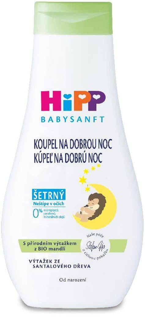 Infografika: Složení a bezpečnost HiPP Babysanft sprchového gelu
