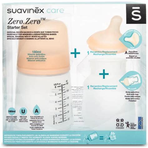 Suavinex Zero Zero - antikoliková lahvička s vakuem uvnitř