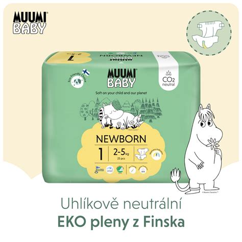 obrázek balení plen Muumi Baby a jejich design Mumínků