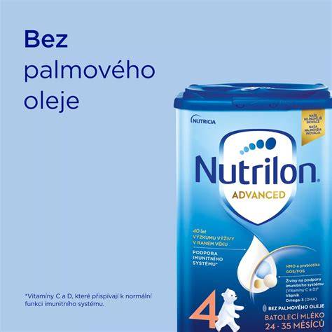 Infografika: Složení batolecího mléka Nutrilon 4 Advanced