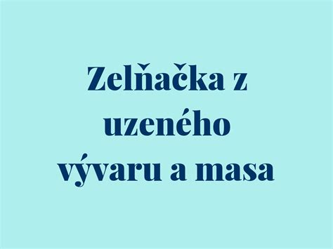 Infografika: Základy vývaru z uzeného masa, co vše obsahuje a jak postupovat