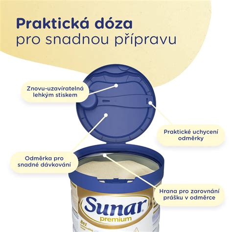 Tabulka složení Sunar Premium 2