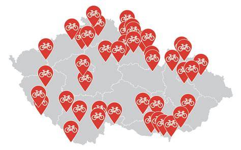 Mapa dostupnosti ověřených značek a servisních míst