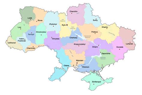 Mapa Ruska s vyznačenými oblastmi konfliktů