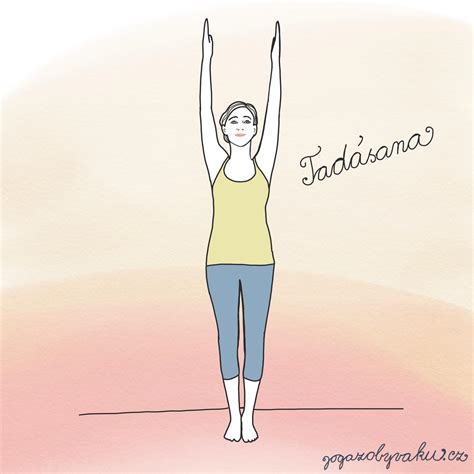 Ilustrace nastávající maminky provádějící jemnou jógovou pozici.