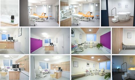 Architektonický návrh porodnice Mělník s moderními porodními sály a nadstandardními pokoji