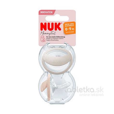 anatomický tvar savičky NUK simulující mateřský prs