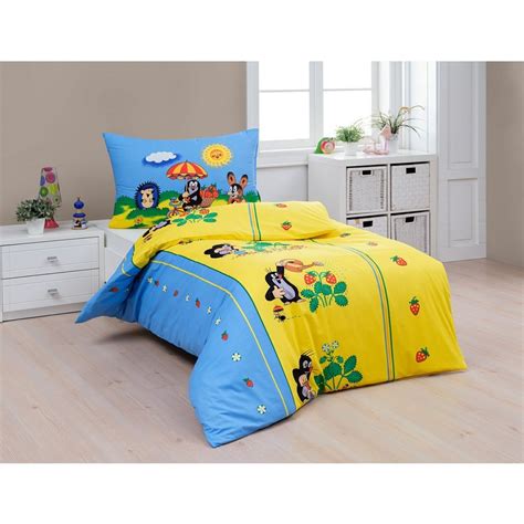 obrázek dětského povlečení Matějovský s motivem Krtek a jahůdky