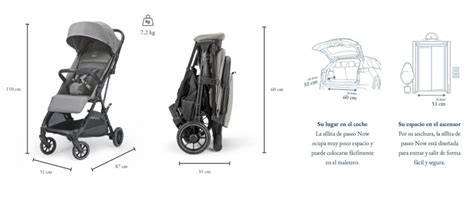 Ilustrace: Inglesina Now - mechanismus dotykového skládání