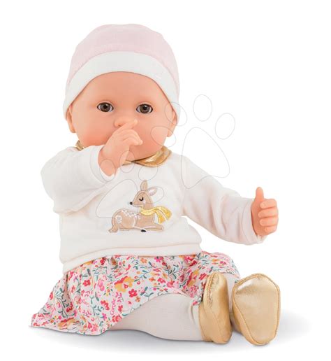 panenka v tyrkysových šatičkách a kojenecké čepičce