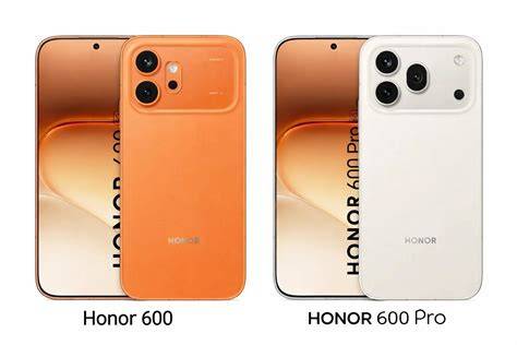 Infografika: srovnání parametrů Honor 600, 600 Pro a Magic V5