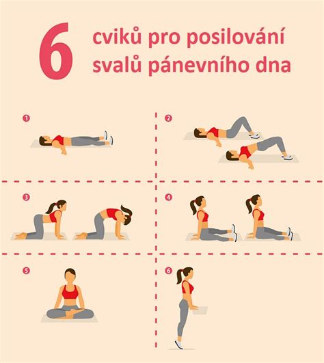 Ilustrace nebo fotografie ženy provádějící Kegelovy cviky nebo jemné posilování středu těla.