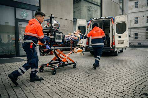 Infografika: Schéma uspořádání XXL sanitky a nosítek MEDIROL
