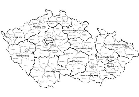 mapa České republiky s vyznačením úrovně plodnosti v jednotlivých krajích