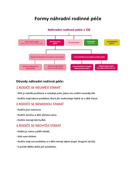 infografika znázorňující jednotlivé kroky procesu náhradní rodinné péče