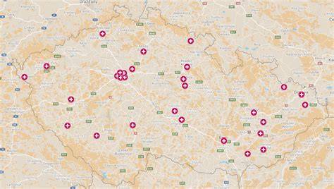 Mapa služeb Centra porodní asistence a přehled kontaktů