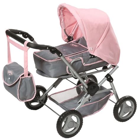 Kočárek pro panenky Baby Born - modulární a skladný s praktickými doplňky
