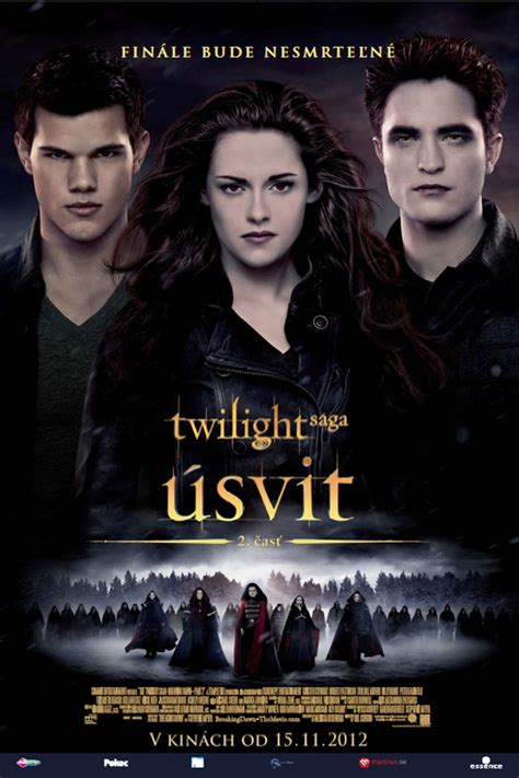 koláž plakátů k filmům Twilight sága