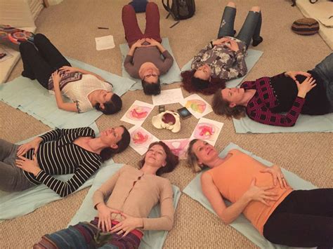 Ilustrace ženského pánevního dna s vyznačenými strukturami.