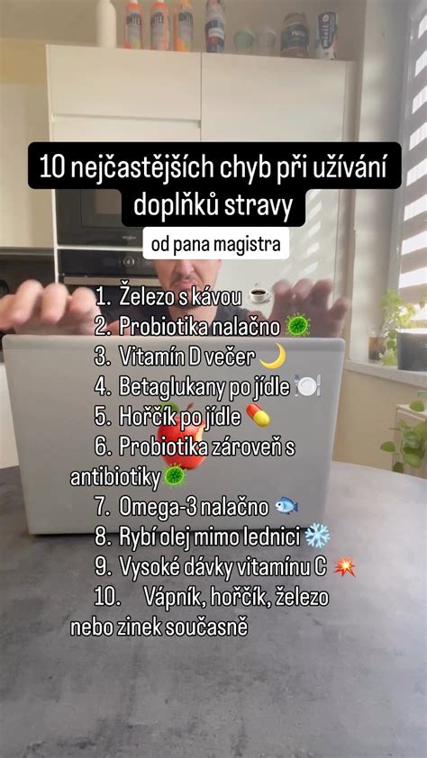 Graf doplňků stravy a jejich účinky na imunitu