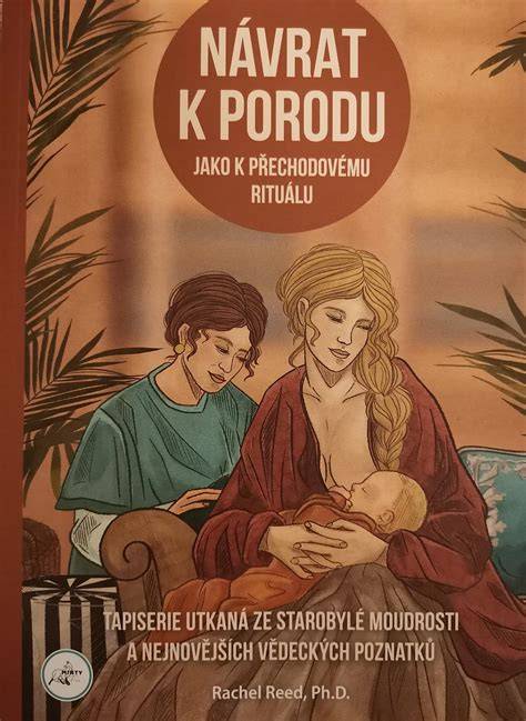 Obrázek ilustrací z knihy ukazující kroky po porodu a návrat k tělu