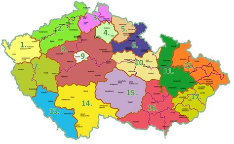 Mapa pravděpodobnosti VBAC podle regionu