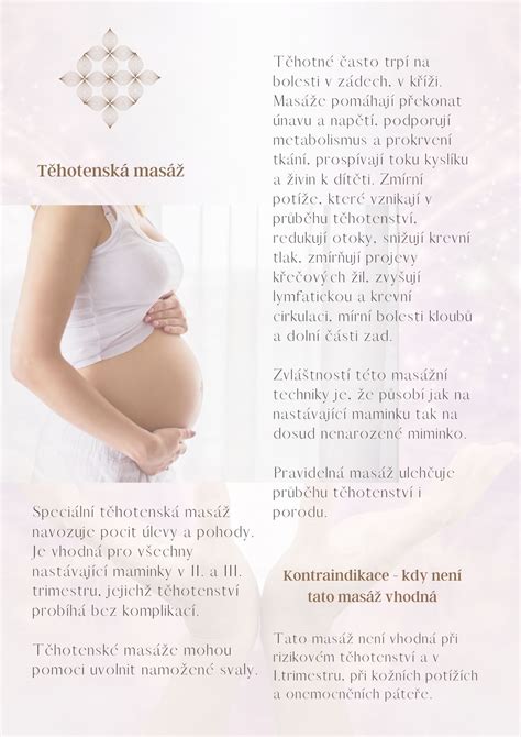 Infografika: Jak funguje těhotenská masáž a co konkrétně uvádí odborníci