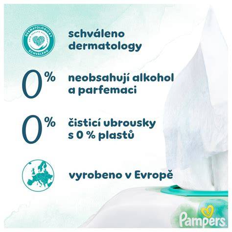 Obrázek vlhčených ubrousků Pampers Harmonie Aqua - obal a složení