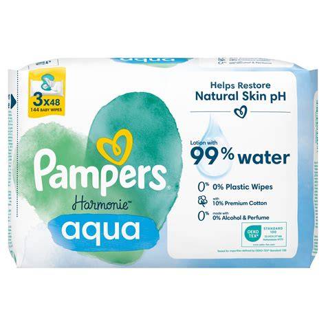 Infografika: Složení Pampers Harmonie Aqua a hlavní výhody