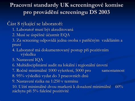 Infografika: průběh screeningu v I. a II. trimestru