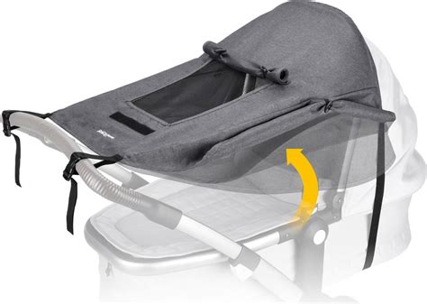 Stříška s UV ochranou a průhledovým okénkem u kočárku Kinderkraft Moov 2 Air