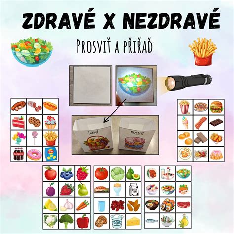 koláž s obrázky zdravých potravin vhodných pro těhotné