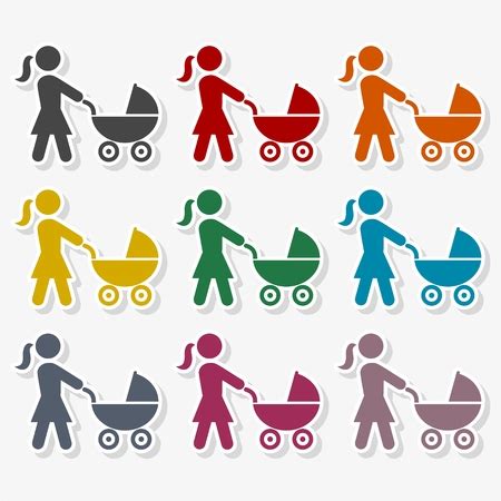 Ilustrace kombinovaného kočárku s různými nástavci