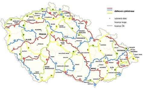 Mapa turistických tras v oblasti vrchu Kluk a okolí.