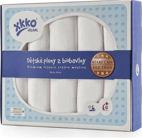 Infografika porovnání gramáže BIO bavlny XKKO Organic Staré časy vs. běžné plenky