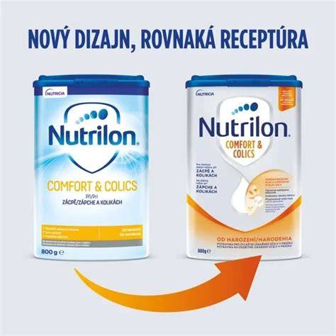 Nutrilon obal a design vyobrazení původního balení