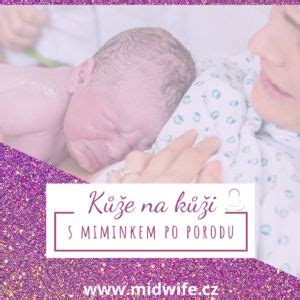 matka s nahým miminkem v kontaktu kůže na kůži