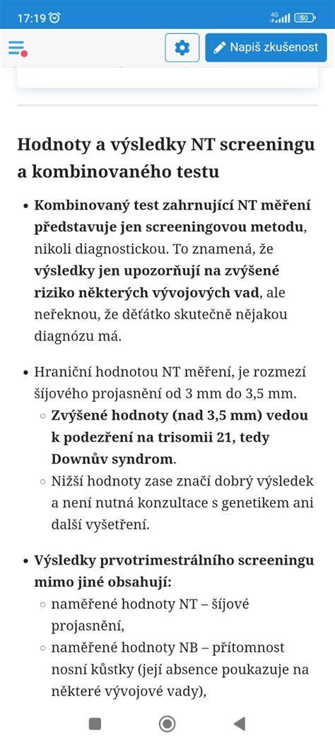Infografika: OSCAR metoda prvotrimestrálního screeningu