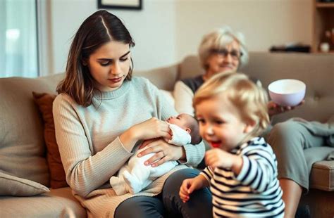 rodina s malým dítětem, kde matka je veganka