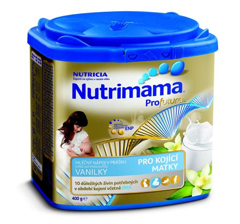 infografika s rozpisem klíčových živin v produktech Nutrimama Profutura