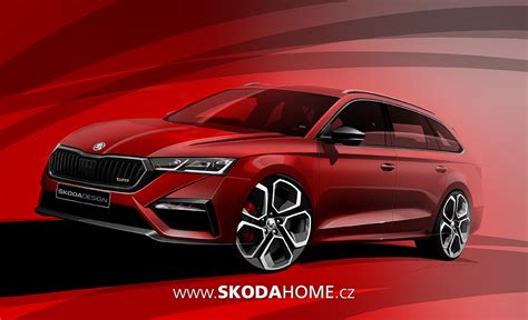 Designové skici modelu ŠKODA OCTAVIA RS iV.