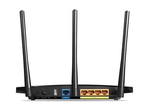 Obrázek schématu pokrytí Wi‑Fi Archer C1200 a jeho antén