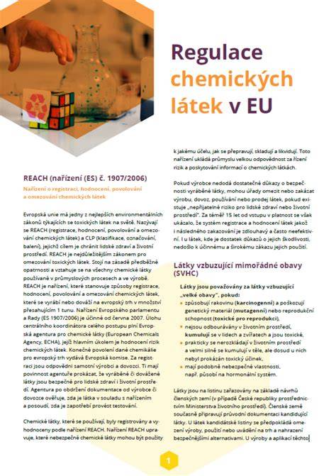Infografika: Tok regulace chemických látek v EU