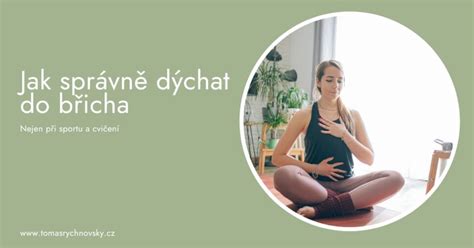 ilustrace správného dýchání do břicha