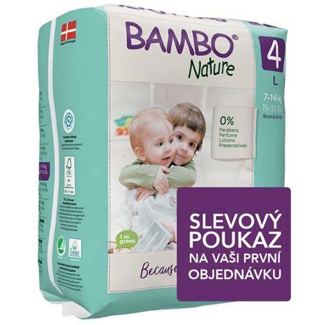 Obrázek znázorňující složení plen BAMBO Nature a jejich vrstvy