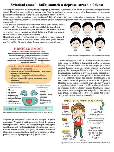 Infografika s přehledem emocí spojených s porodní bolestí